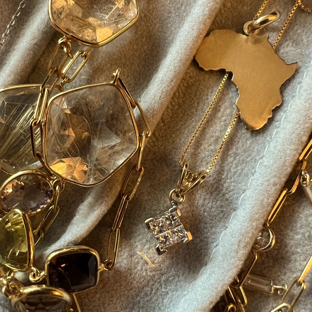 Diamond with chain- from my private collection.